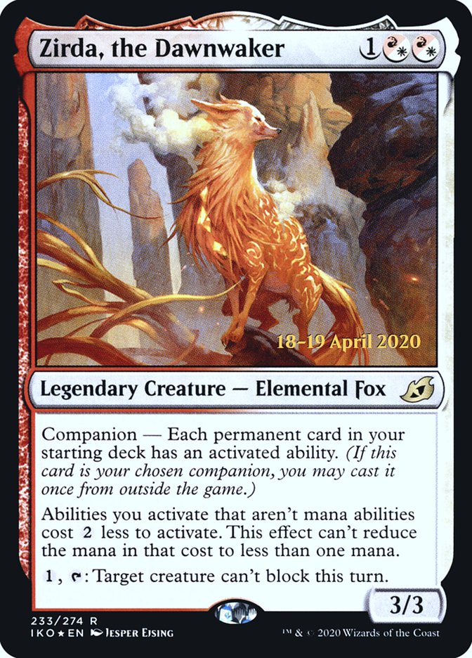 Zirda, the Dawnwaker  [Ikoria: Lair of Behemoths Prerelease Promos] | Cracking-Singles