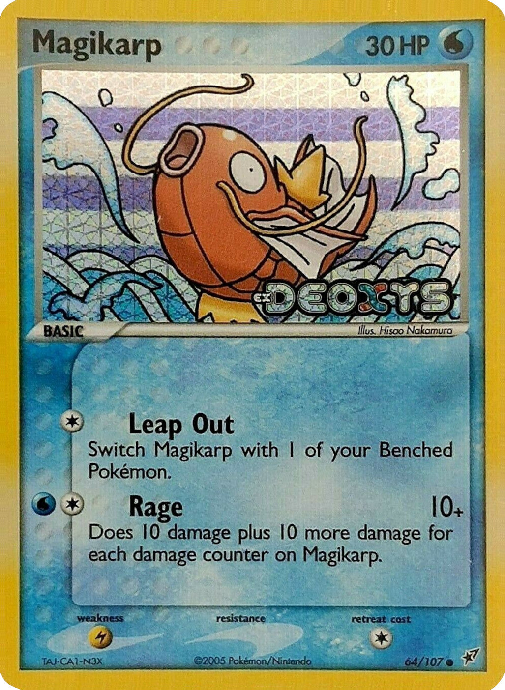 Magikarp (64/107) (Stamped) [EX: Deoxys] | Cracking-Singles