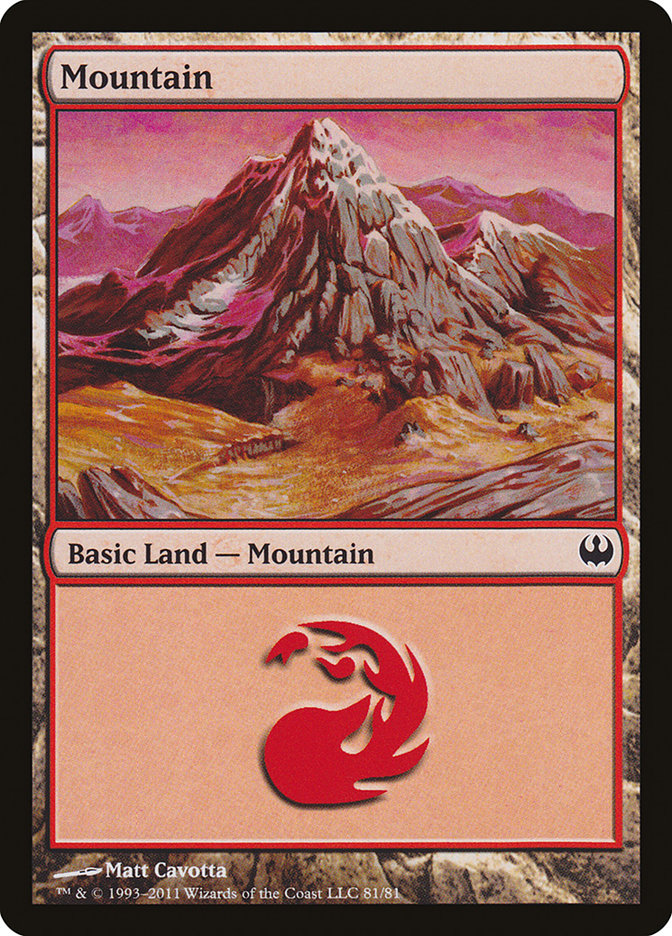 Mountain (81) [Duel Decks: Knights vs. Dragons] | Cracking-Singles