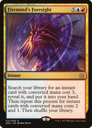 Firemind's Foresight [Duel Decks: Mind vs. Might] | Cracking-Singles