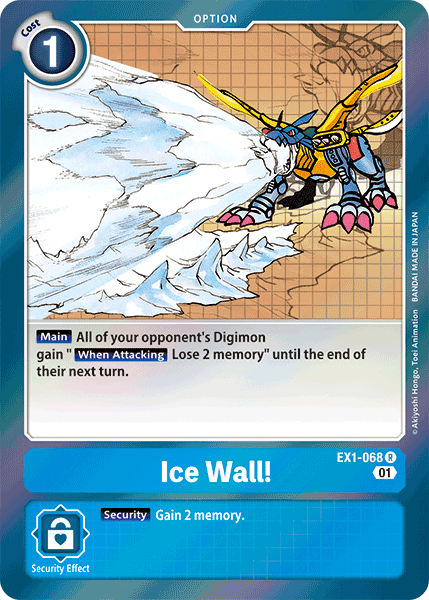 Ice Wall! [EX1-068] [Classic Collection] | Cracking-Singles