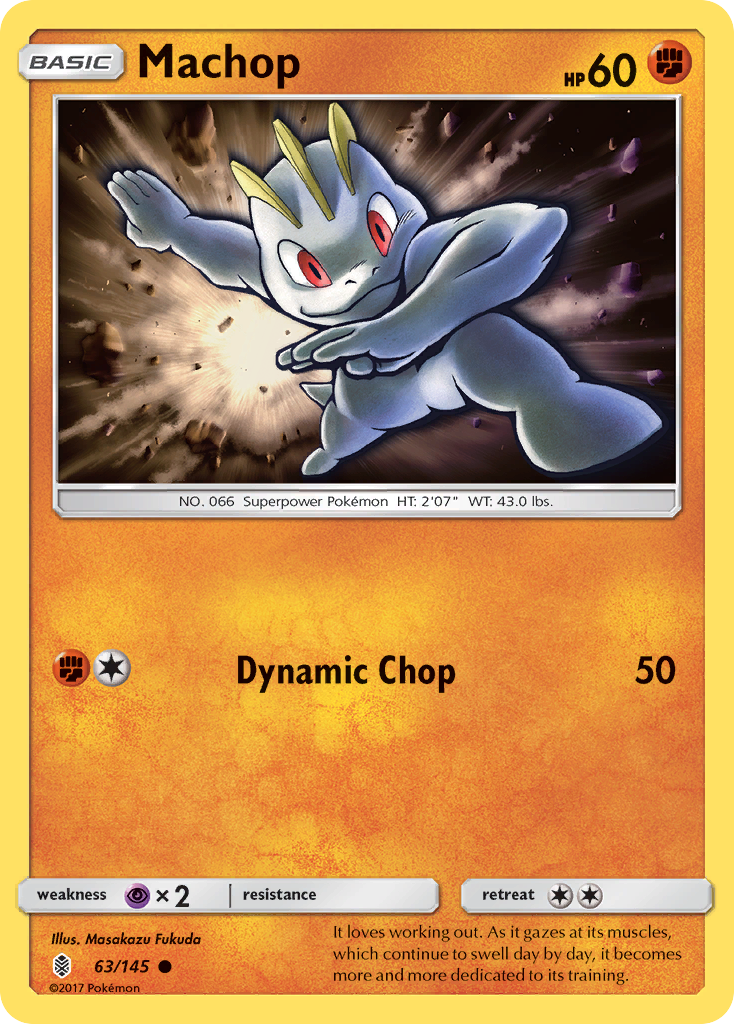 Machop (63/145) [Sun & Moon: Guardians Rising] | Cracking-Singles