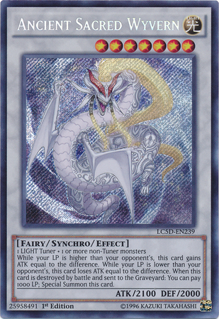 Ancient Sacred Wyvern [LC5D-EN239] Secret Rare | Cracking-Singles