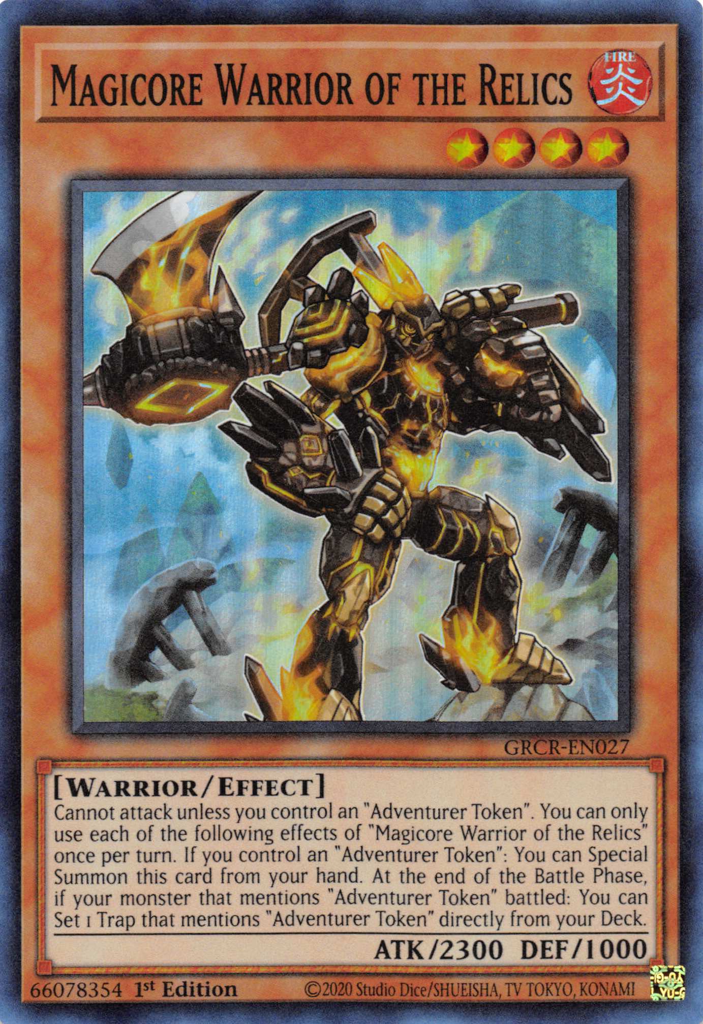 Magicore Warrior of the Relics [GRCR-EN027] Super Rare | Cracking-Singles