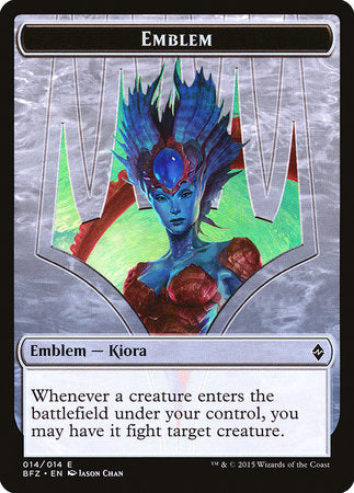 Emblem - Kiora, Master of the Depths [Battle for Zendikar Tokens] | Cracking-Singles