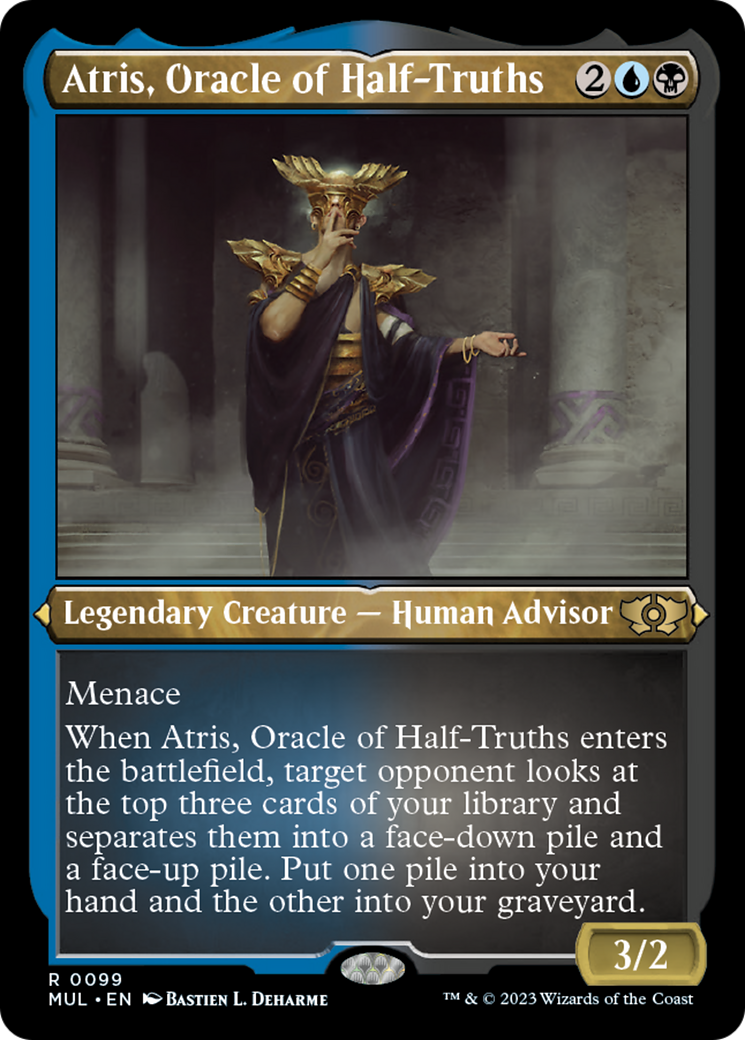 Atris, Oracle of Half-Truths (Foil Etched) [Multiverse Legends] | Cracking-Singles