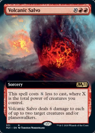 Volcanic Salvo (Extended Art) [Core Set 2021] | Cracking-Singles