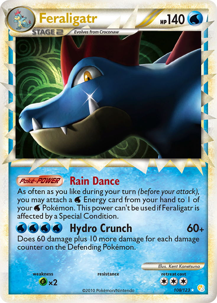 Feraligatr (108/123) [HeartGold & SoulSilver: Base Set] | Cracking-Singles