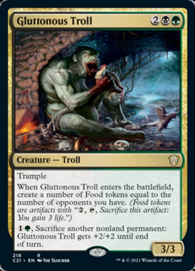 Gluttonous Troll [Commander 2021] | Cracking-Singles