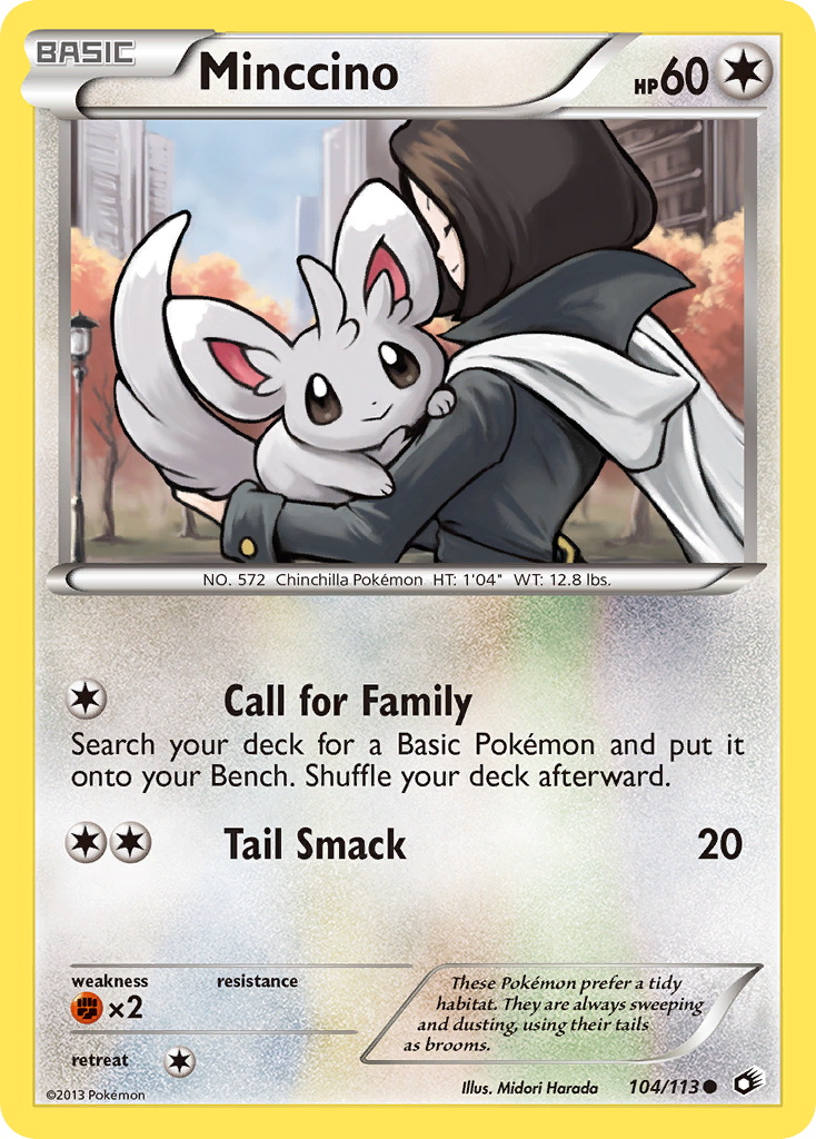 Minccino (104/113) [Black & White: Legendary Treasures] | Cracking-Singles