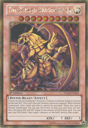 The Winged Dragon of Ra [PGLD-EN031] Gold Secret Rare | Cracking-Singles