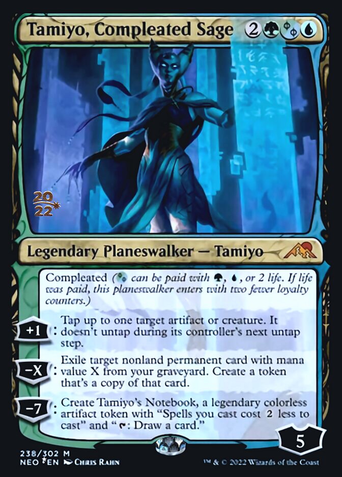 Tamiyo, Compleated Sage [Kamigawa: Neon Dynasty Prerelease Promos] | Cracking-Singles