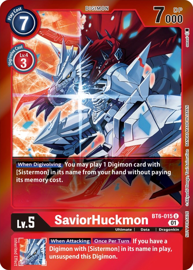 SaviorHuckmon [BT6-015] (Event Pack 3) [Double Diamond Promos] | Cracking-Singles