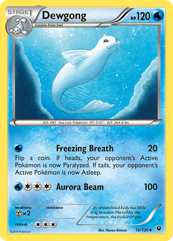 Dewgong (16/124) [XY: Fates Collide] | Cracking-Singles