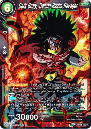 Dark Broly, Demon Realm Ravager [BT11-133] | Cracking-Singles