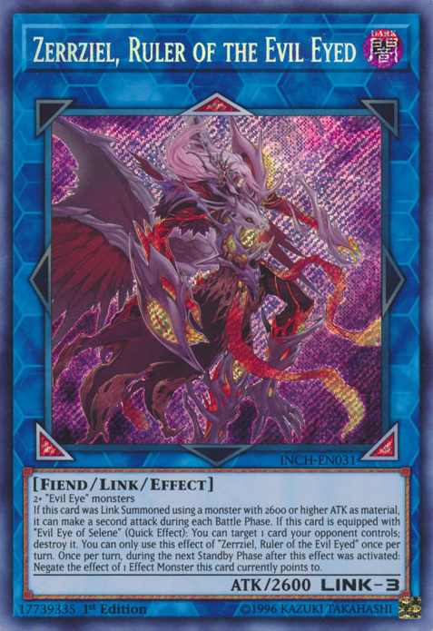 Zerrziel, Ruler of the Evil Eyed [INCH-EN031] Secret Rare | Cracking-Singles