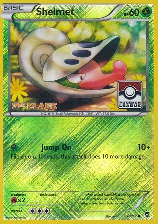 Shelmet (8/111) (League Promo 3rd Place) [XY: Furious Fists] | Cracking-Singles