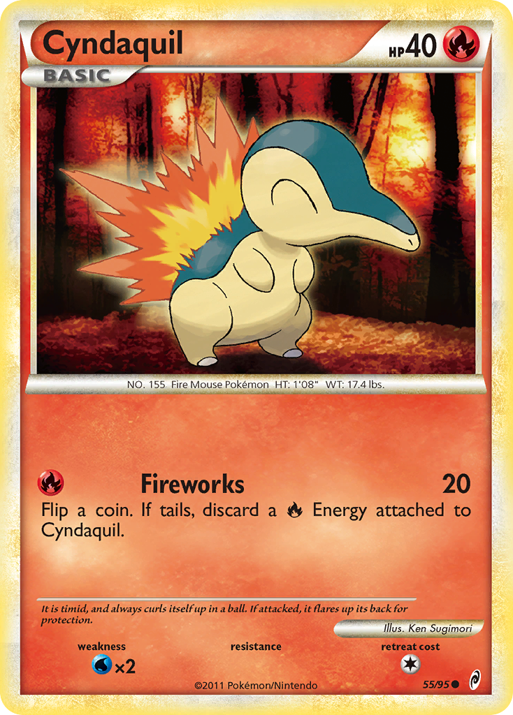 Cyndaquil (55/95) [HeartGold & SoulSilver: Call of Legends] | Cracking-Singles