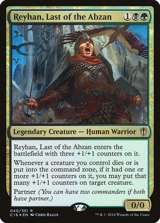 Reyhan, Last of the Abzan [Commander 2016] | Cracking-Singles