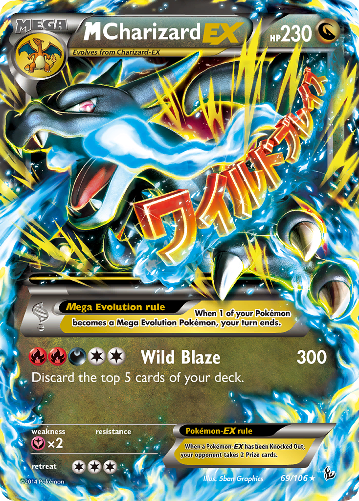 M Charizard EX (69/106) [XY: Flashfire] | Cracking-Singles