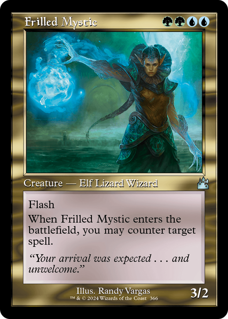 Frilled Mystic (Retro Frame) [Ravnica Remastered] | Cracking-Singles