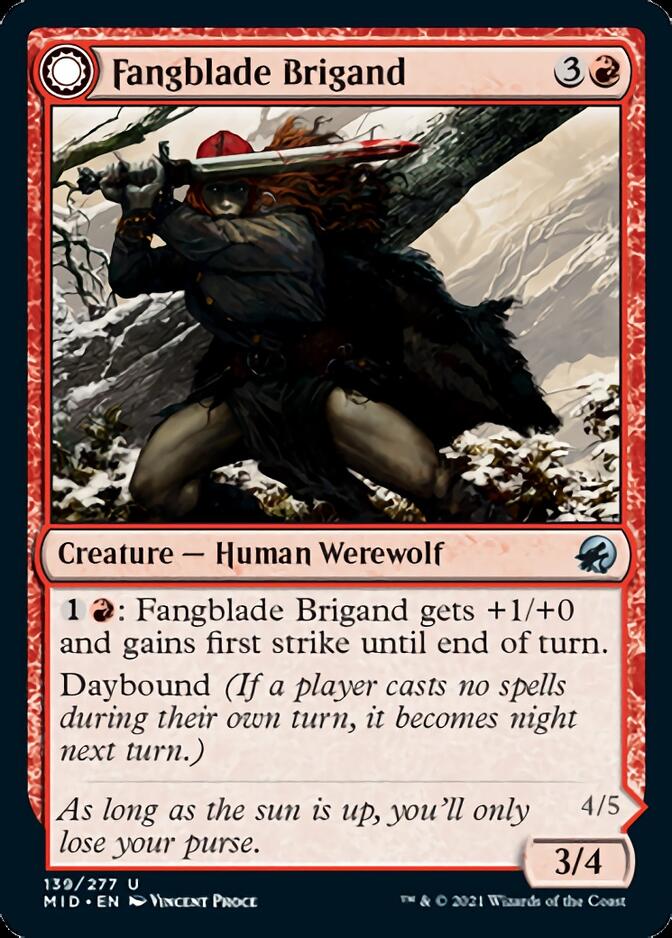 Fangblade Brigand // Fangblade Eviscerator [Innistrad: Midnight Hunt] | Cracking-Singles