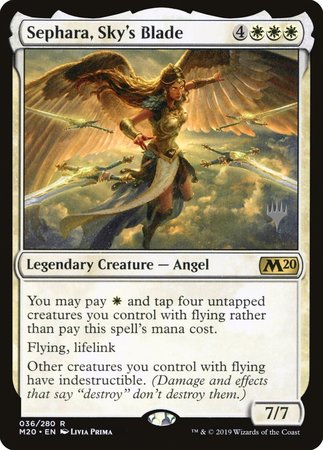 Sephara, Sky's Blade [Core Set 2020 Promos] | Cracking-Singles