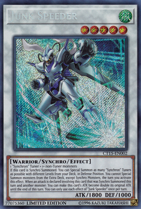 Junk Speeder [CT15-EN002] Secret Rare | Cracking-Singles