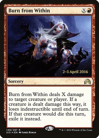 Burn from Within [Shadows over Innistrad Promos] | Cracking-Singles