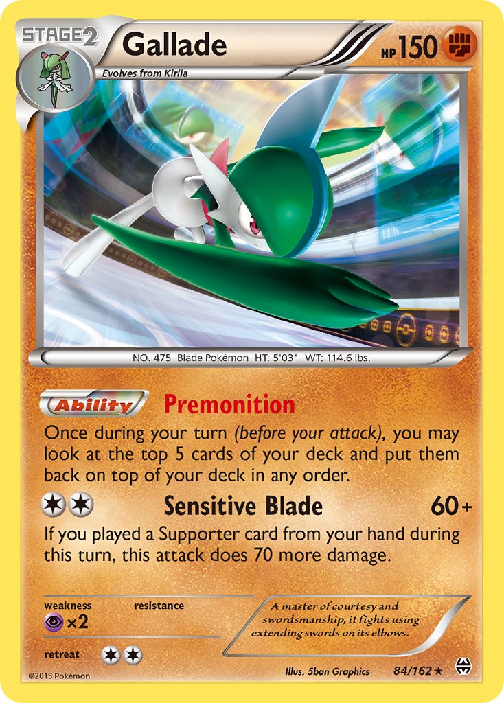 Gallade (84/162) (Cosmos Holo) (Blister Exclusive) [XY: BREAKthrough] | Cracking-Singles