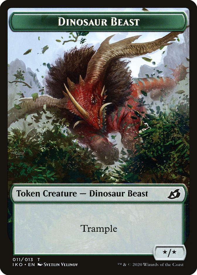 Dinosaur Beast Token [Ikoria: Lair of Behemoths] | Cracking-Singles