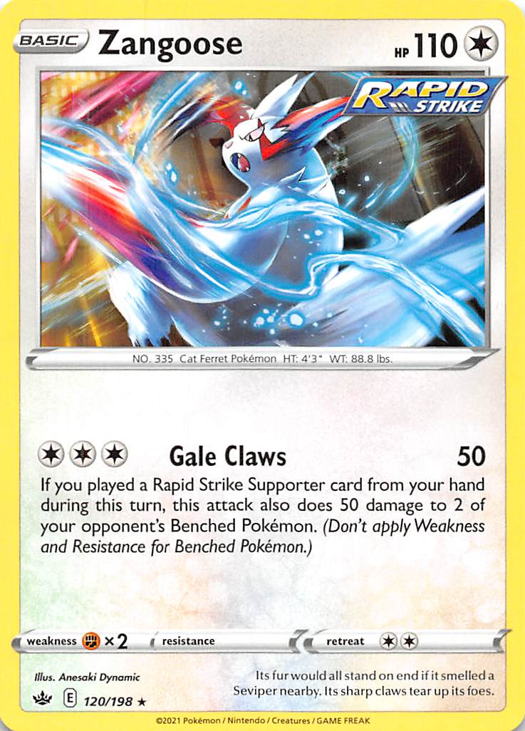 Zangoose (120/198) [Sword & Shield: Chilling Reign] | Cracking-Singles