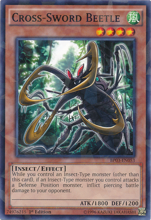 Cross-Sword Beetle [BP03-EN053] Shatterfoil Rare | Cracking-Singles