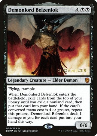 Demonlord Belzenlok [Dominaria Promos] | Cracking-Singles