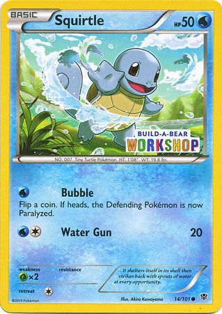 Squirtle (14/101) (Build A Bear Workshop Exclusive) [Black & White: Plasma Blast] | Cracking-Singles