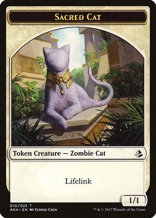 Sacred Cat Token [Amonkhet Tokens] | Cracking-Singles