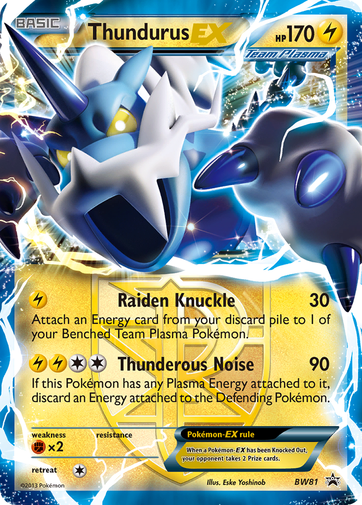 Thundurus EX (BW81) [Black & White: Black Star Promos] | Cracking-Singles