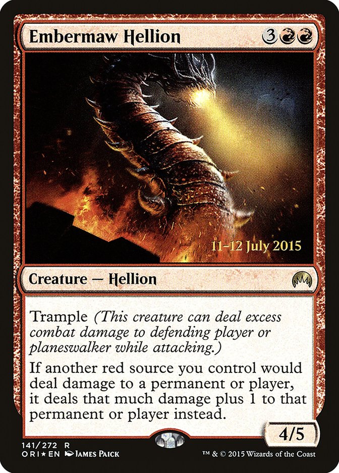 Embermaw Hellion [Magic Origins Prerelease Promos] | Cracking-Singles