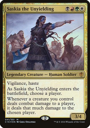 Saskia the Unyielding (Commander 2016) [Commander 2016 Oversized] | Cracking-Singles