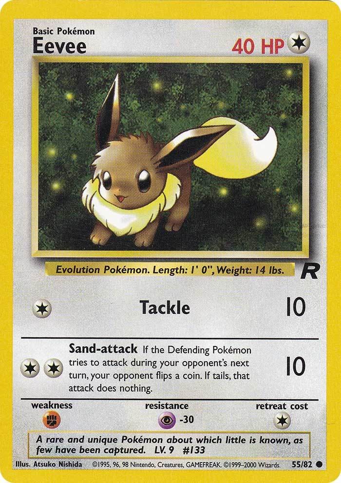 Eevee (55/82) [Team Rocket Unlimited] | Cracking-Singles