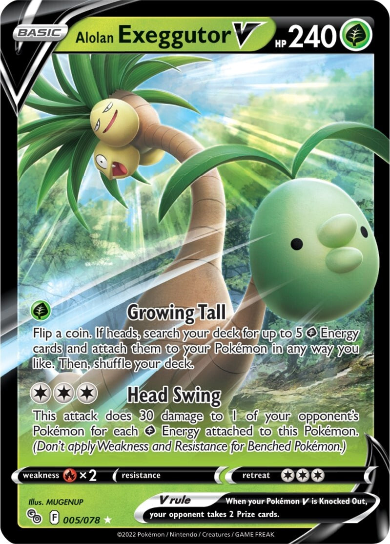 Alolan Exeggutor V (005/078) [Pokémon GO] | Cracking-Singles