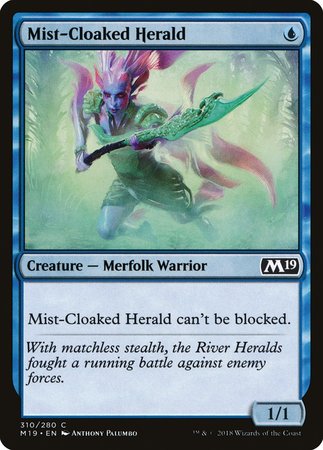 Mist-Cloaked Herald [Core Set 2019] | Cracking-Singles