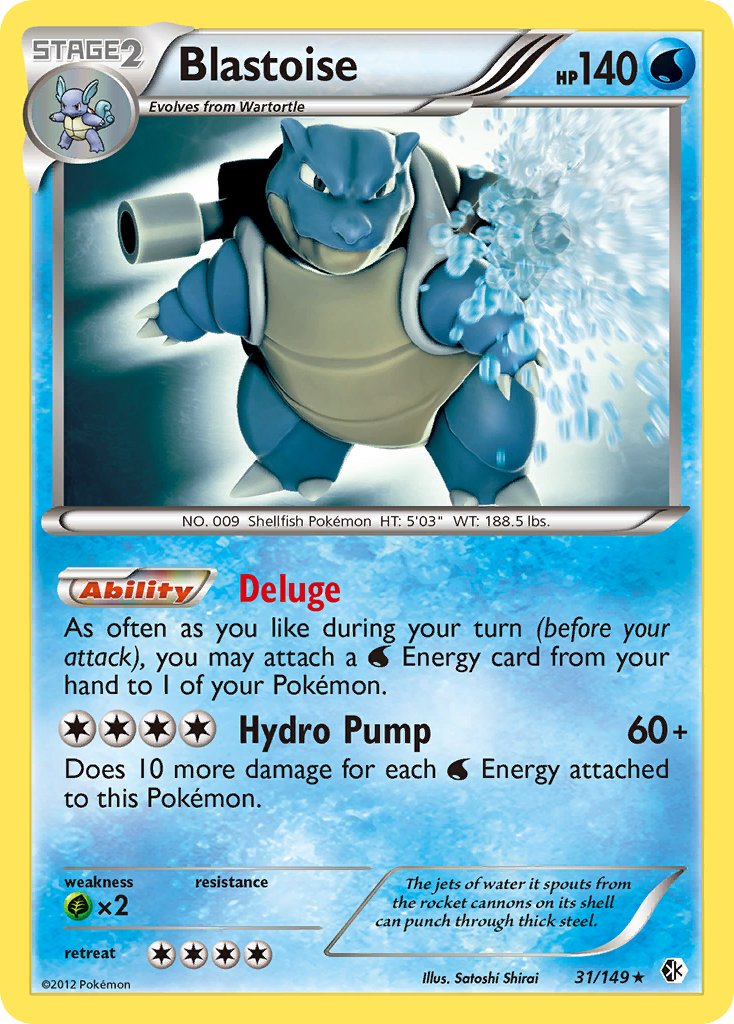 Blastoise (31/149) (Theme Deck Exclusive) [Black & White: Boundaries Crossed] | Cracking-Singles