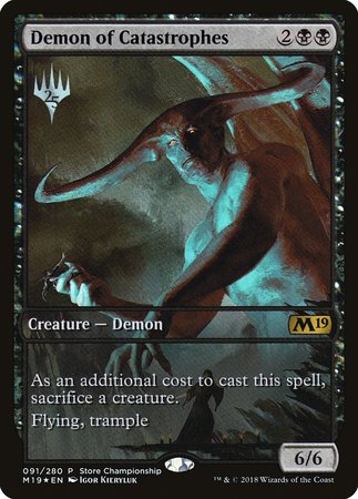 Demon of Catastrophes [Core Set 2019 Promos] | Cracking-Singles