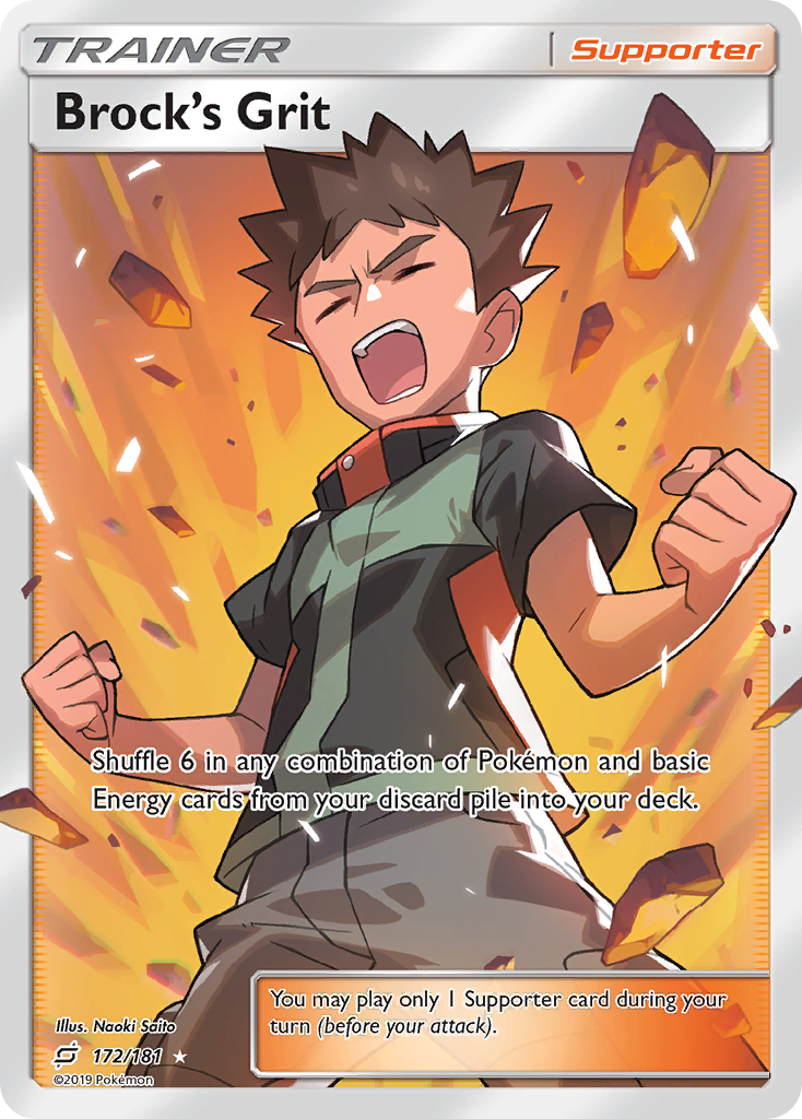 Brock's Grit (172/181) [Sun & Moon: Team Up] | Cracking-Singles