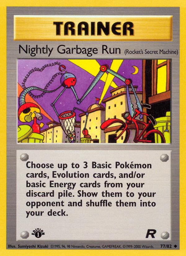 Nightly Garbage Run (77/82) [Team Rocket 1st Edition] | Cracking-Singles