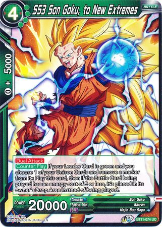 SS3 Son Goku, to New Extremes [BT11-074] | Cracking-Singles