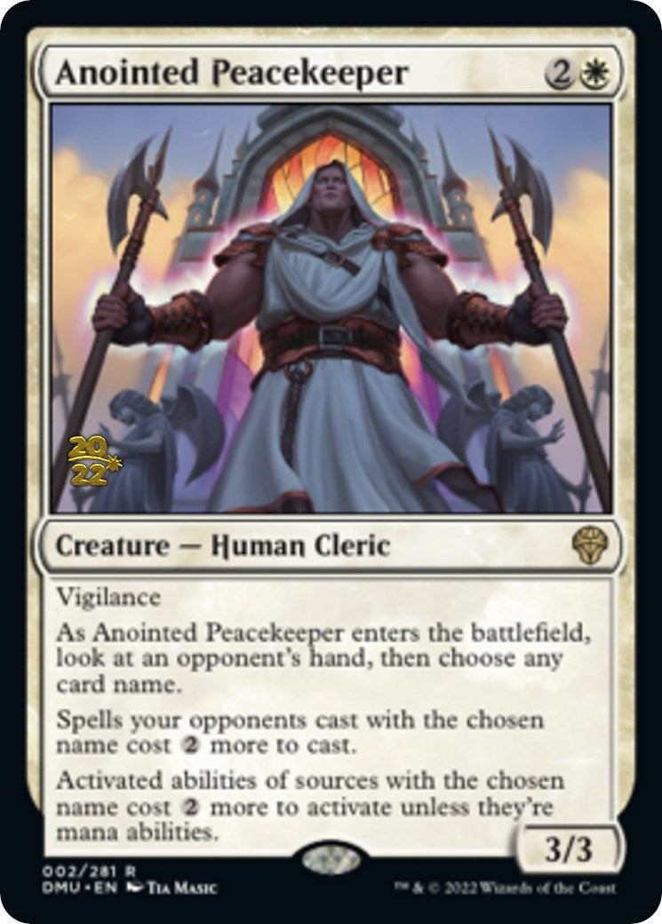 Anointed Peacekeeper [Dominaria United Prerelease Promos] | Cracking-Singles