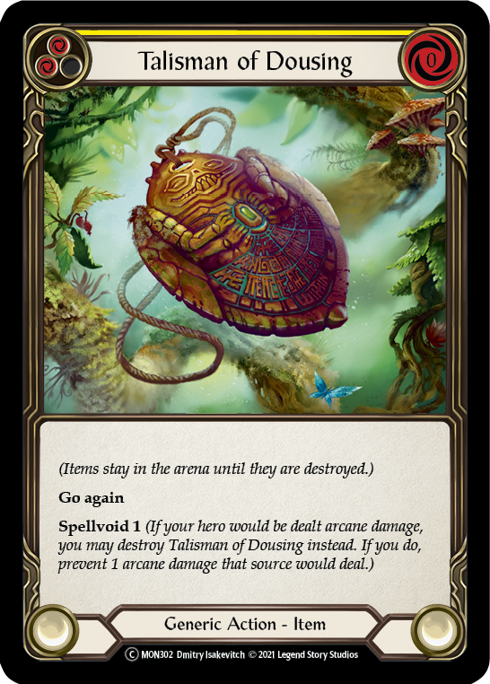 Talisman of Dousing (Rainbow Foil) [U-MON302-RF] Unlimited Rainbow Foil | Cracking-Singles