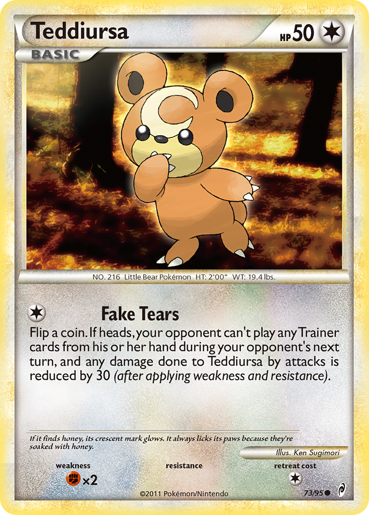 Teddiursa (73/95) [HeartGold & SoulSilver: Call of Legends] | Cracking-Singles